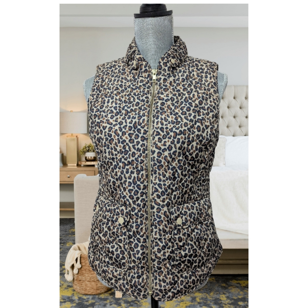NWOT Crown Ivy Women's vest/leopard/small(4) - Picture 1 of 13